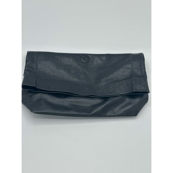 Marie Turnor lunch bag purse bag in black leather size - Picture 1 of 6
